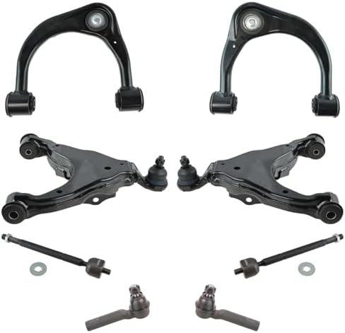 TRQ Front Steering & Suspension Kit Control Arm with Ball Joint Tie Rod