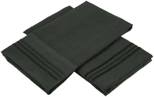 Jessica Sanders Premier 1800 Series 4pc Bed Sheet Set - King, Black, - Jessica Sanders Embroidery