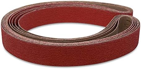 Red Label Abrasives 2 X 72 Inch 60 Grit EdgeCore Ceramic Grinding Sanding Belts, 6 Pack