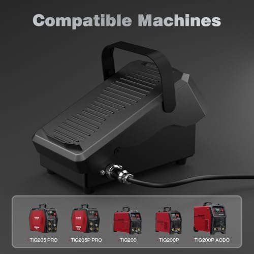 ARCCAPTAIN TIG Welding Foot Pedal, 5-Pin Remote Amp Control