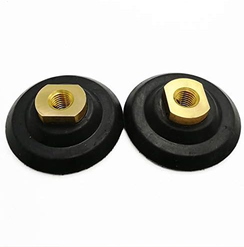 SHDIATOOL 3 Inch Backer Pad or Backing pad of Rubber Body with 5/8-Inch-11 Thread for Diamond Pads(2-Pack)
