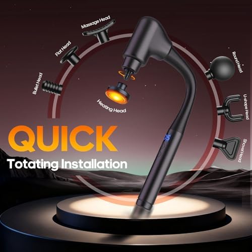 AERLANG Massage Gun with Heat Extension Handle Massager Birthday Gifts