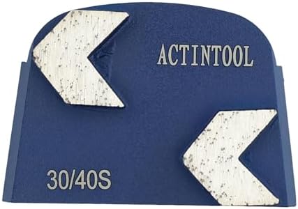 Double Arrow Segments Grinding Metal Tool for Lavina Onfloor Concrete Floor Preparation (Pack of 3)