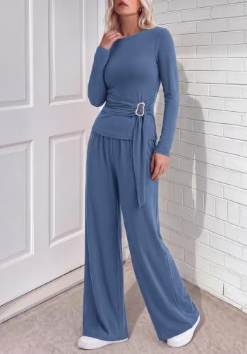 BTFBM 2 Piece Sets For Women Fall Outfits Lounge Set Business