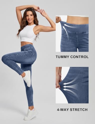 FireSwan Stretchy Jeggings for Women High Waisted Pull On Skinny Jeans