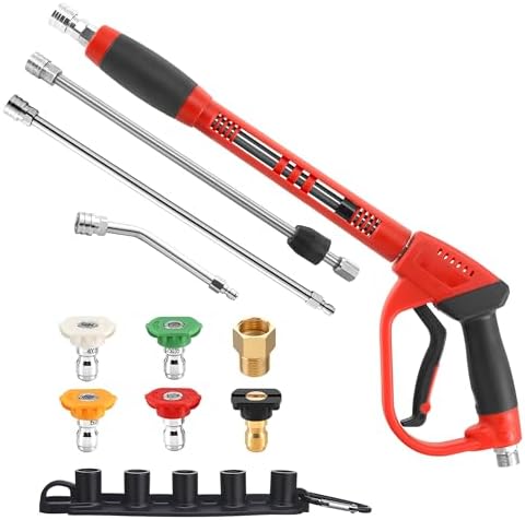Tool Daily Pressure Washer Gun with Replacement Wand Extension, 64 Inch