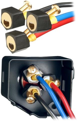 Quik QT2812 QwikLug Compressor 3 Terminal Repair Kit Lugs/Bag 12 AWG - 2ft Leads with Nut