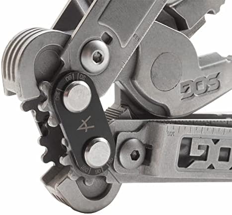 SOG PowerAccess Stainless Steel Multi-Tool Well-Rounded One-Handed Lightweight Daily Pocketable for Backcountry 18 Tools, Stone Wash
