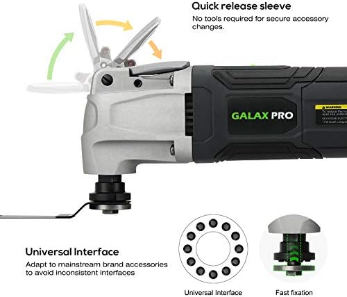 GALAX PRO Oscillating Multi-Tool Corded 2.4A, 28pcs Accessories