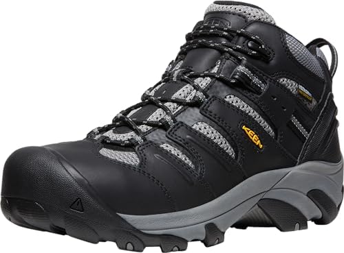KEEN Utility Men's Lansing Mid Height Steel Toe Waterproof Work Boots