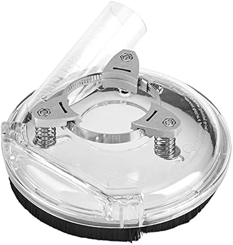 Shanrya Hand Grinder Dust Cover, Universal Dust Shroud for Angle Grinders, Fits 4" or 5" Grinder/Polisher, Captures Up to 99.5% Dust, Removable Front Edge, Adjustable Height