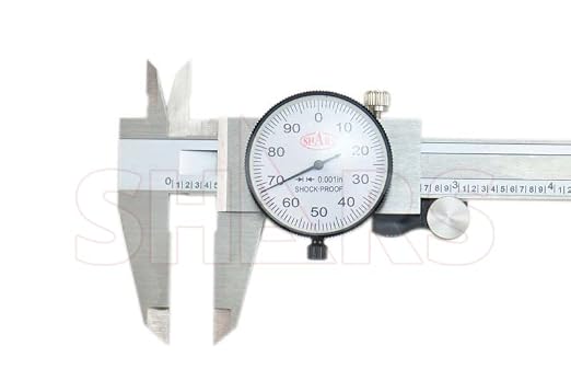 Shars 6" & 12" Dial Caliper Combo .001" Double Shock Proof Stainless NEW 303-1310 R