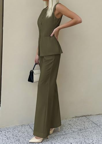 PRETTYGARDEN Women's 2 Piece Sets Business Casual Outfits