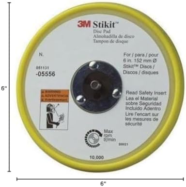 3m Low Profile PSA Disc Backup Pad,6 in Dia 20354-1 Each