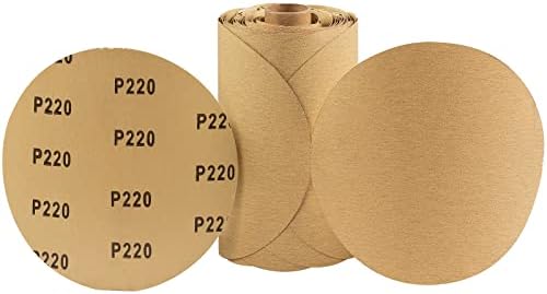 100 PCS PSA Sanding Discs 6 Inch 220 Grit Sticky-Back Sandpaper