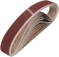 HARFINGTON 2 x 28 Inch Sanding Belts, 9 Pcs 80 Grit Aluminum Oxide Abrasive Belt Sander File Belt for Woodworking, Metal Polishing, Knife Sharpener