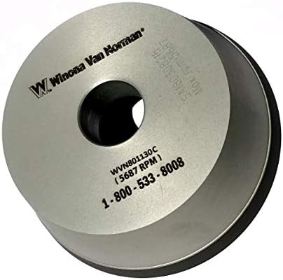 Winona Van Norman 6-Inch CBN Flywheel Grinding Wheel - Type 11 Flared Edge - Standard 1-1/4" Arbor - 10X Life for Cast Iron & Steel