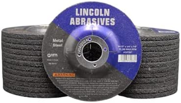 25 Pack Grinding Wheels 4.5" x 1/4" x 7/8" for Metal