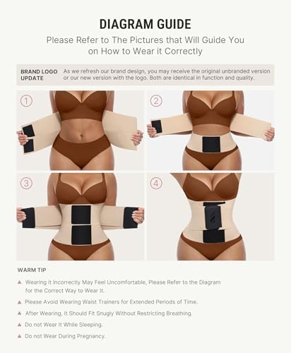 FeelinGirl Waist Trainer for Women Corset Tummy Control Faja Body Shaper