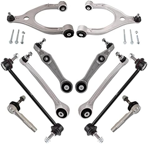 TRQ Front Steering & Suspension Kit Control Arm with Ball Joint Sway Bar