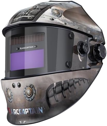ARCCAPTAIN Welding Hood, 1/1/1/1 True Color Auto Darkening Welding Helmet