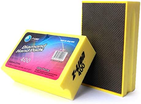 Z-Lion Electroplated Diamond Hand Polishing Pad Foam Back for Granite Marble Stone Glass Ceramic (400#)