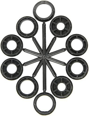 Walter 13B060 Stringer Bead Wheel Brush - 6 in. Orange Abrasive Wheel Brush with Crimped Wires, Round Hole, Carbon Steel