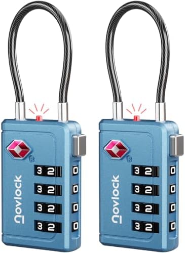 TSA Approved Luggage Locks, Travel Locks with Inspection Indicator