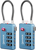 TSA Approved Luggage Locks, Travel Locks with Inspection Indicator