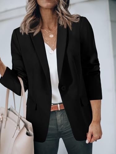 Cicy Bell Womens Casual Blazers Long Sleeve Work Office Suit Jackets Blazer