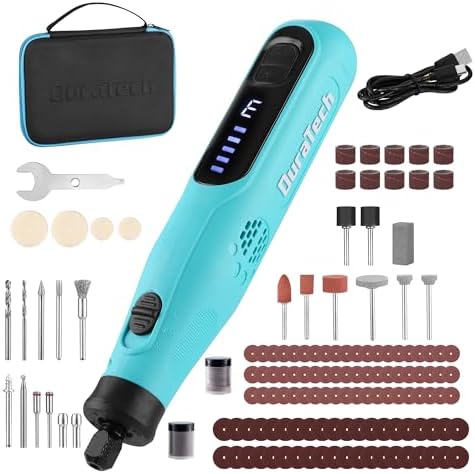 DURATECH 3.6V Cordless Rotary Tool Kit with 135PC Accessories