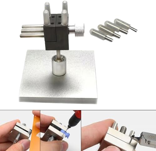 Mini Vise DIY Modeling Crafts Tool Workbench Table Vice Clamp for Scale Model Building Paint Electronic Jewelry- With Square Base