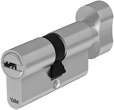 Yale YC104KD304504N1 30/45mm High Security Knob Nickel Plated Cylinder with 4 Keys
