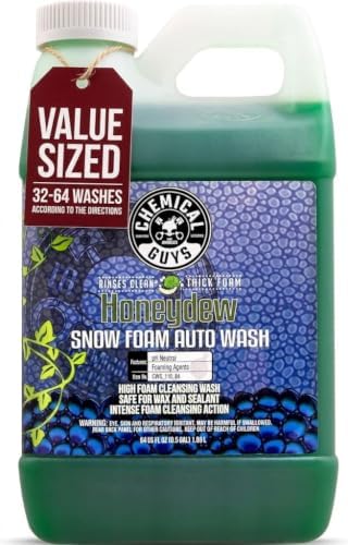 Chemical Guys, Honeydew Snow Foam Car Wash Soap for Foam Cannons, 64 oz