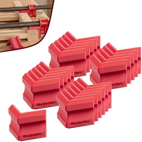 Woodpeckers Clamp Pals, 24 Pack, Woodworking Clamp Pads, Prevent Stains & Dents, Universal Fit for Bar Clamps & Pipe Clamps