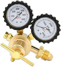 Nitrogen Regulator 0-600PSI CGA580 Inlet, 1/4-Inch Male Flare Outlet Connection,Heavy-Duty Handle,Self-reseating Relief Valve,Nitrogen Tank Regulator