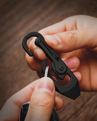 KeyUnity Titanium Carabiner Keychain Multitool Tool