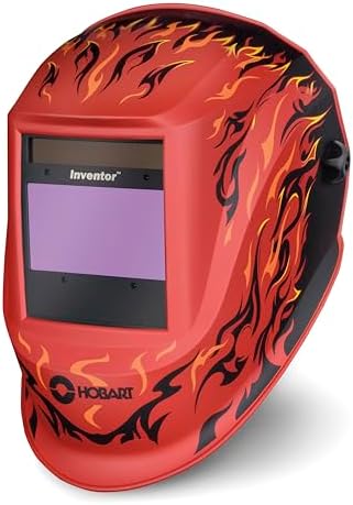 Hobart Inventor Series Auto-Darkening Welding Helmet with Gring Mode, Firey, Model# 771014