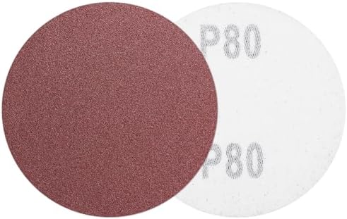HARFINGTON 5 Pcs 2 Inch Sanding Discs 80 Grit Red Aluminum Oxide