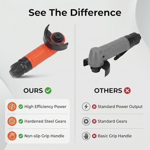 2in Air Angle Grinder, 15000rpm Stainless Steel