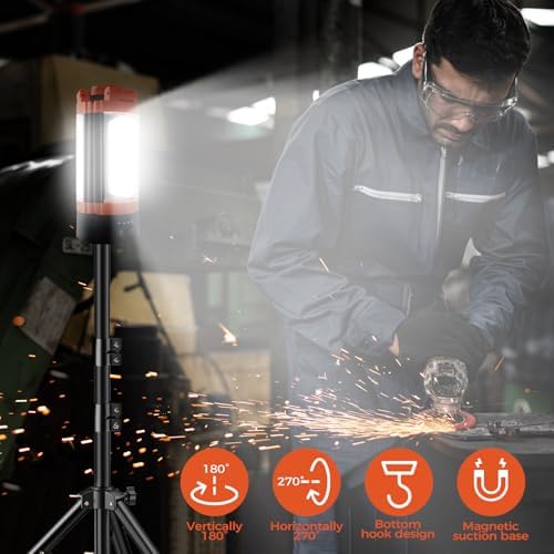 Rechargeable 12000mAh Camping Light with Adjustable Stand