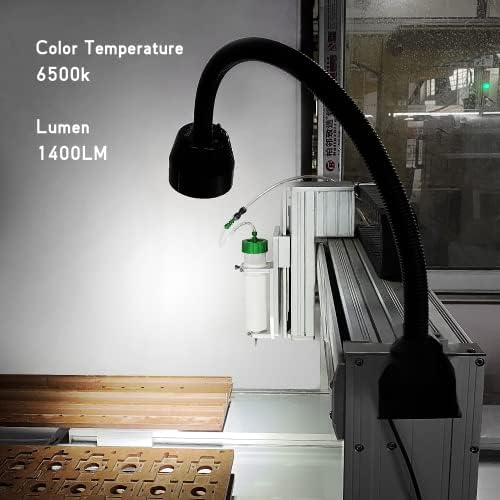 Led Machine Light Lathe Lights, Flexible Work Shop Light IP66 Waterproof 1400 Lumens 110V-220V CNC Lighting