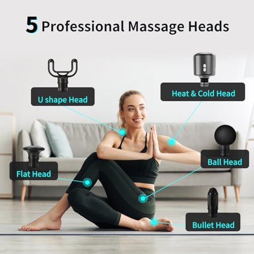 arboleaf Thermacool Massage Gun with Heat and Cold, 6 Speeds
