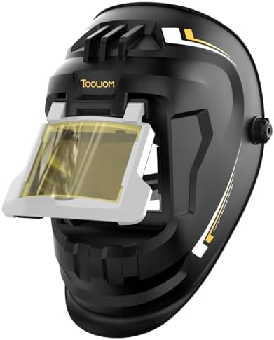 TOOLIOM Flip-Up 3.94 x 3.66 Lens Welding Helmet for MIG, TIG and Stick