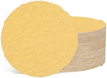 50Pcs Sanding Discs 5In 40Grit Hook and Loop Sandpapers Yellow