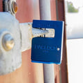 PACLOCK's 17-600-Series Block-Lock, High Security Rotating Disc, Manufacturer-Controlled Key Assigning, Exclusive Key Number, Keyed Differently w/ 1 Key, Blue