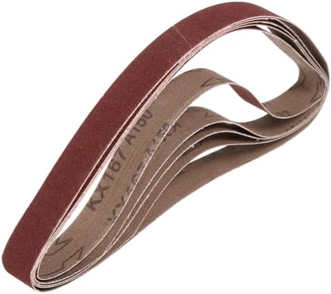 HARFINGTON 1 x 30 Inch Sanding Belts, 5 Pcs 150 Grits Aluminum Oxide