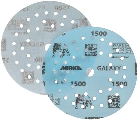 Mirka Galaxy Multifit Sandpaper 5 Inch Grit 1500 50 Discs