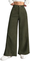 PRETTYGARDEN Women's High Waisted Corduroy Pants Casual