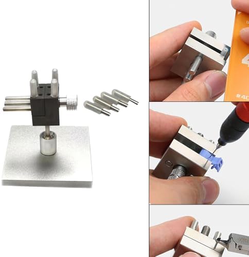 Mini Vise DIY Modeling Crafts Tool Workbench Table Vice Clamp for Scale Model Building Paint Electronic Jewelry- With Square Base